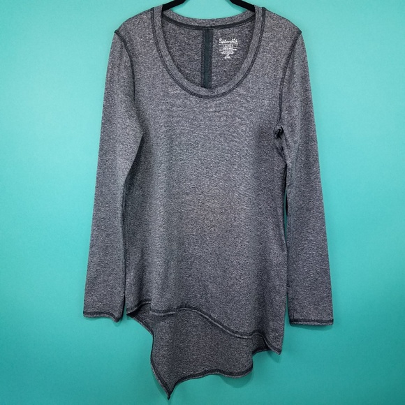 Splendid Other - Splendid Charcoal Asymmetrical Hem Tunic